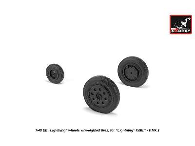 Ee Lightning-ii Wheels W/ Weighted Tires, Early - zdjęcie 3