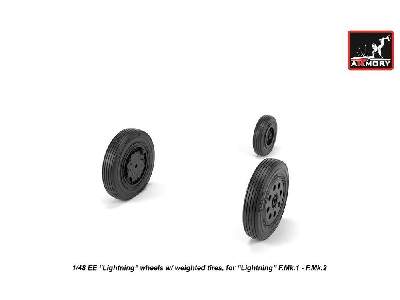 Ee Lightning-ii Wheels W/ Weighted Tires, Early - zdjęcie 4