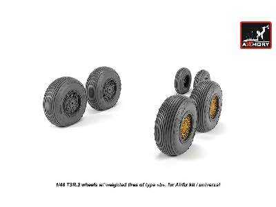 Bac Tsr.2 Wheels W/ Weighted Tires, Type B - zdjęcie 2