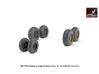 Bac Tsr.2 Wheels W/ Weighted Tires, Type B - zdjęcie 4