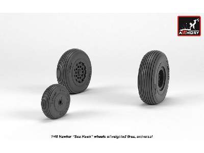 Hawker Sea Hawk Wheels W/ Weighted Tires - zdjęcie 4