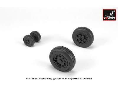 Jas-39 Gripen Wheels W/ Weighted Tires, Early - zdjęcie 3