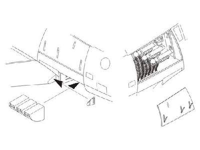 F-86F Sabre  Guns and Ammo bays 1/48 for Academy / Hasegawa - zdjęcie 1