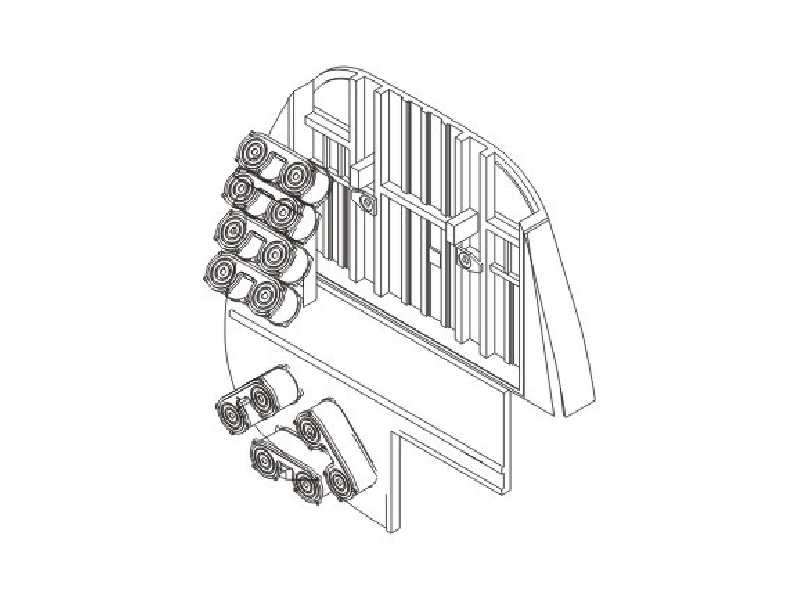 Junkers Ju 88A - Bulkhead with radio sets for MG 15 position for - zdjęcie 1 Junkers Ju 88A - Bulkhead with radio sets for MG 15 position for - zdjęcie 1