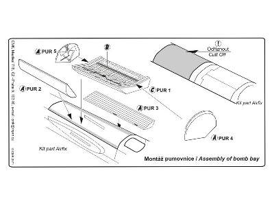 Canberra PR Mk. 9  Bomb bay 1/48 for Airfix - zdjęcie 2