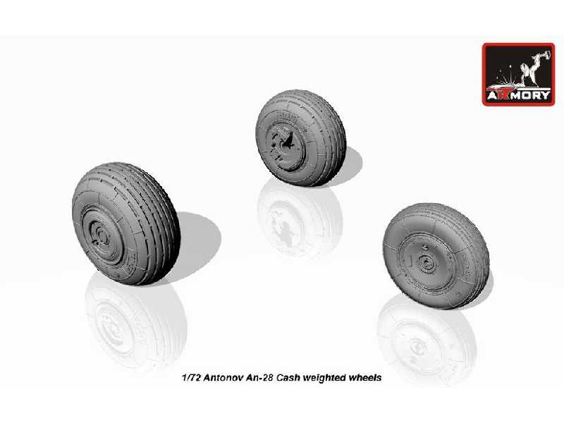 Antonov An-28 Cash Wheels W/ Weighted Tires - zdjęcie 1