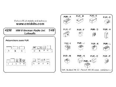 WW II German radio set Luftwaffe 1/48 - zdjęcie 2