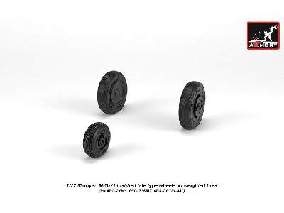 Mikoyan Mig-21 Fishbed Wheels W/ Weighted Tires, Late - zdjęcie 2