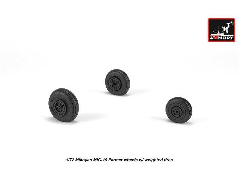 Mikoyan Mig-19 Farmer Wheels W/ Weighted Tires - zdjęcie 1 Mikoyan Mig-19 Farmer Wheels W/ Weighted Tires - zdjęcie 1