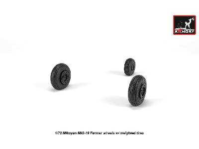 Mikoyan Mig-19 Farmer Wheels W/ Weighted Tires - zdjęcie 4