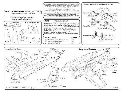 Mosquito Mk.II/IV/VI-Control Surfaces for TAM - zdjęcie 2