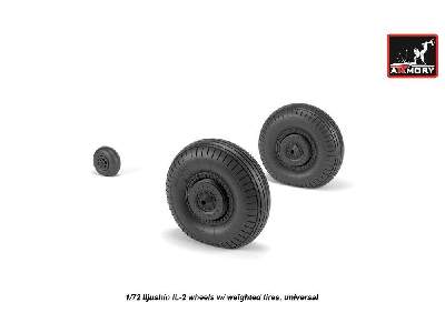 Iljushin Il-2 Bark (Early) Wheels W/ Weighted Tires - zdjęcie 1