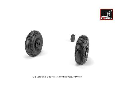 Iljushin Il-2 Bark (Early) Wheels W/ Weighted Tires - zdjęcie 2