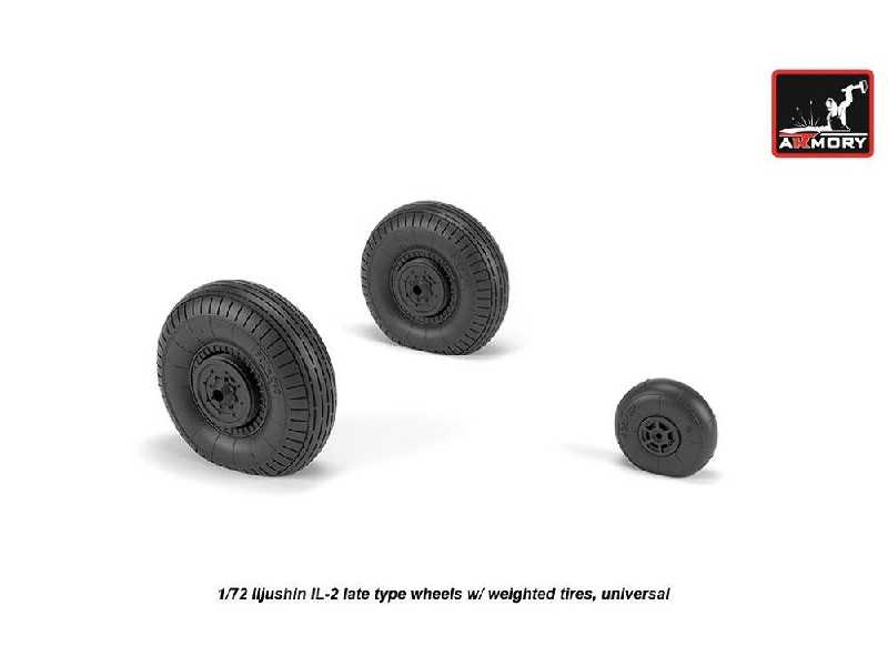 Iljushin Il-2 Bark (Late) Wheels W/ Weighted Tires - zdjęcie 1 Iljushin Il-2 Bark (Late) Wheels W/ Weighted Tires - zdjęcie 1