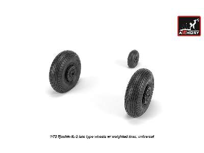 Iljushin Il-2 Bark (Late) Wheels W/ Weighted Tires - zdjęcie 2