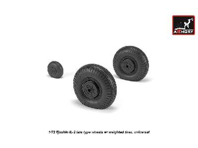 Iljushin Il-2 Bark (Late) Wheels W/ Weighted Tires - zdjęcie 3