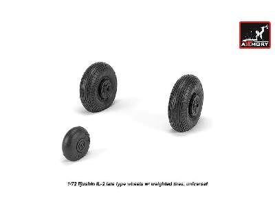 Iljushin Il-2 Bark (Late) Wheels W/ Weighted Tires - zdjęcie 4