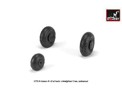 Antonov An-2/An-3 Colt Wheels W/ Weighted Tires - zdjęcie 2