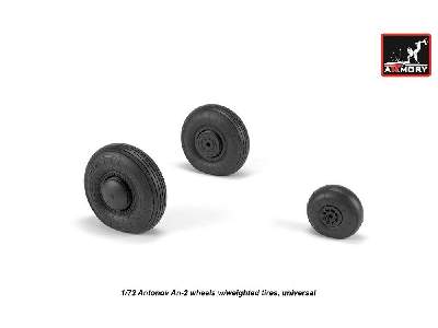 Antonov An-2/An-3 Colt Wheels W/ Weighted Tires - zdjęcie 3