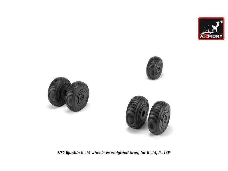 Iljushin Il-14 Wheels W/ Weighted Tires - zdjęcie 1 Iljushin Il-14 Wheels W/ Weighted Tires - zdjęcie 1