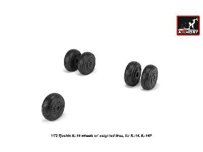 Iljushin Il-14 Wheels W/ Weighted Tires - zdjęcie 4