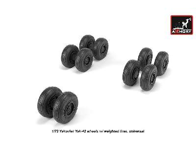 Yakovlev Yak-42 Wheels W/ Weighted Tires - zdjęcie 4