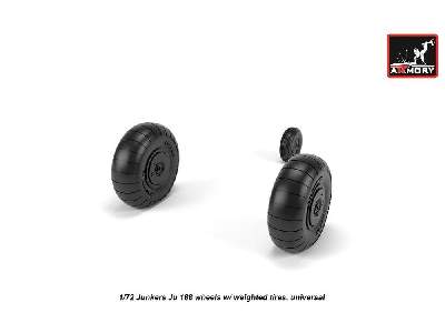 Junkers Ju 188 Wheels W/ Weighted Tires - zdjęcie 2