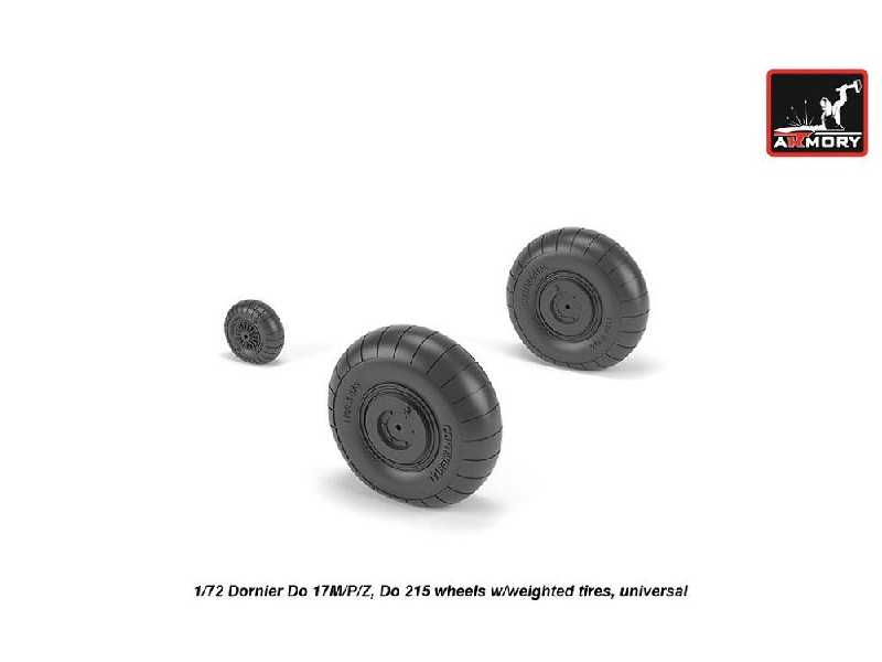 Dornier Do 17m/P/Z, Do 215 Wheels W/Weighted Tires - zdjęcie 1 Dornier Do 17m/P/Z, Do 215 Wheels W/Weighted Tires - zdjęcie 1