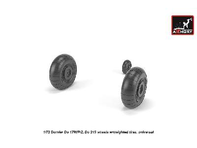 Dornier Do 17m/P/Z, Do 215 Wheels W/Weighted Tires - zdjęcie 2