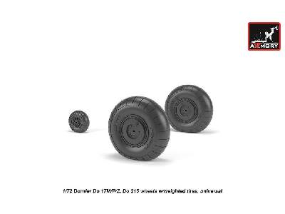 Dornier Do 17m/P/Z, Do 215 Wheels W/Weighted Tires - zdjęcie 5