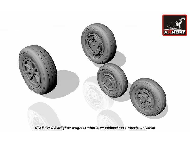 F-104g Starfighter Wheels (W/ Optional Nose Wheels) - zdjęcie 1 F-104g Starfighter Wheels (W/ Optional Nose Wheels) - zdjęcie 1