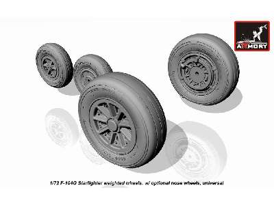 F-104g Starfighter Wheels (W/ Optional Nose Wheels) - zdjęcie 4