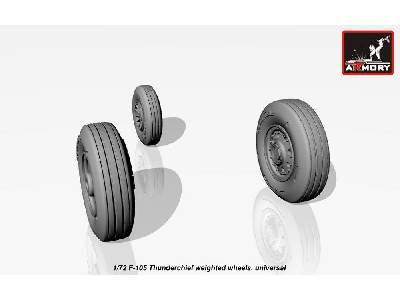 F-105 Thunderchief Wheels, Weighted - zdjęcie 3