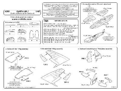 Spitfire Mk.I - Control surfaces set for Tamiya - zdjęcie 2