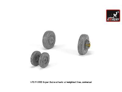 F-100d Super Sabre Wheels W/ Weighted Tires - zdjęcie 2