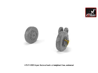 F-100d Super Sabre Wheels W/ Weighted Tires - zdjęcie 4