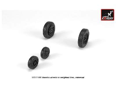 F-101 Voodoo Wheels W/ Optional Nose Wheels & Weighted Tires - zdjęcie 4