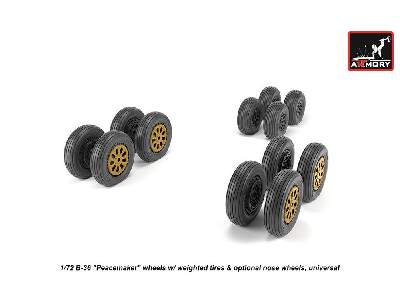 B-36 Peacemaker Wheels W/ Weighted Tires & Optional Nose Wheels - zdjęcie 2