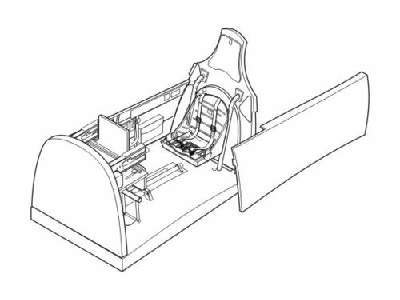 P-40B Interior set for Trumpeter kit - zdjęcie 1