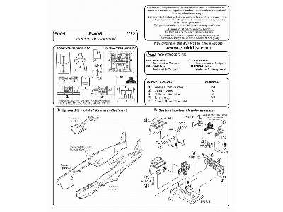 P-40B Interior set for Trumpeter kit - zdjęcie 2