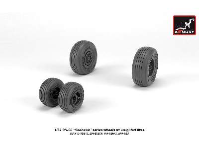 Sh-60 Seahawk Wheels W/ Weighted Tires - zdjęcie 2