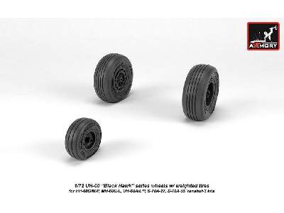 Uh-60 Black Hawk Wheels W/ Weighted Tires - zdjęcie 2