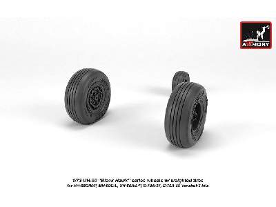 Uh-60 Black Hawk Wheels W/ Weighted Tires - zdjęcie 4