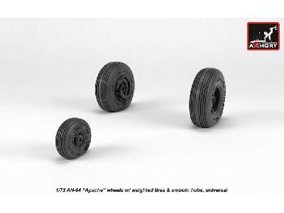 Ah-64 Apache Wheels W/ Weighted Tires, Smooth Hubs - zdjęcie 2