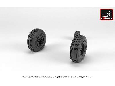 Ah-64 Apache Wheels W/ Weighted Tires, Smooth Hubs - zdjęcie 4