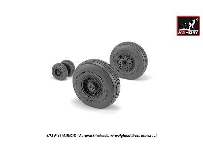 F-111 Aardvark Early Type Wheels W/ Weighted Tires - zdjęcie 3