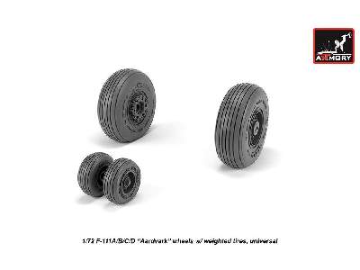 F-111 Aardvark Early Type Wheels W/ Weighted Tires - zdjęcie 4