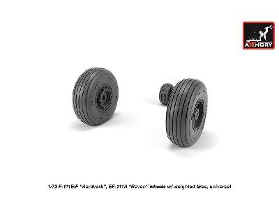 F-111 Aardvark Late Type Wheels W/ Weighted Tires - zdjęcie 1