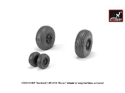 F-111 Aardvark Late Type Wheels W/ Weighted Tires - zdjęcie 4