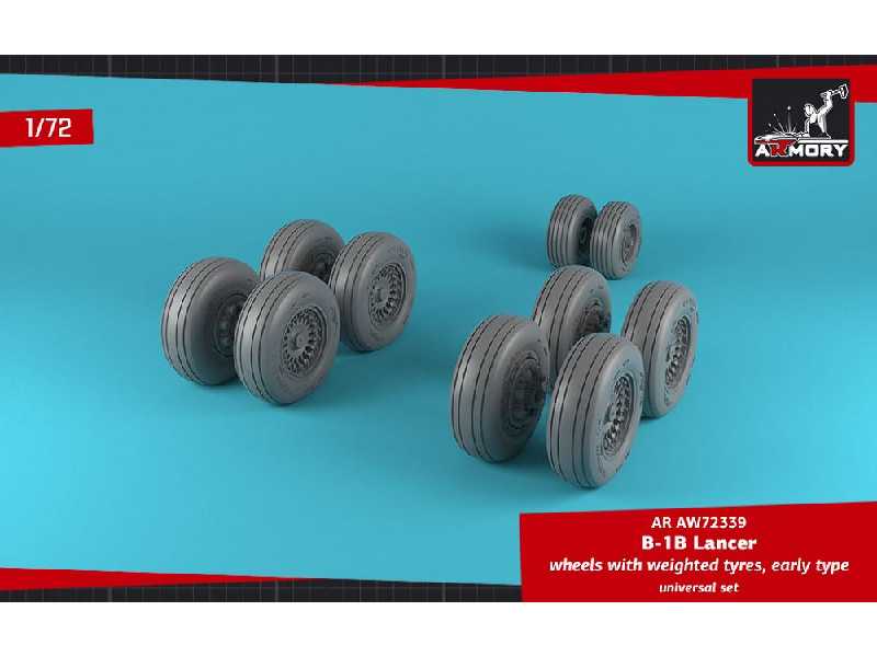 B-1b Lancer Wheels W/ Weighted Tires, Early - zdjęcie 1 B-1b Lancer Wheels W/ Weighted Tires, Early - zdjęcie 1